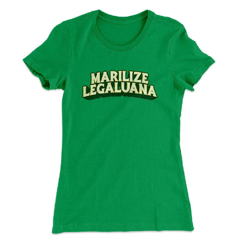 Elegant satin tops for evening-Marilize Legaluana Women's T-Shirt