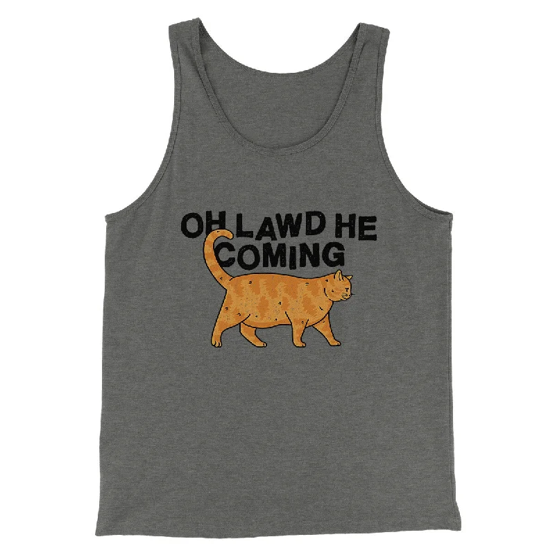 Boho style skirts for women-Oh Lawd He Coming Men/Unisex Tank Top