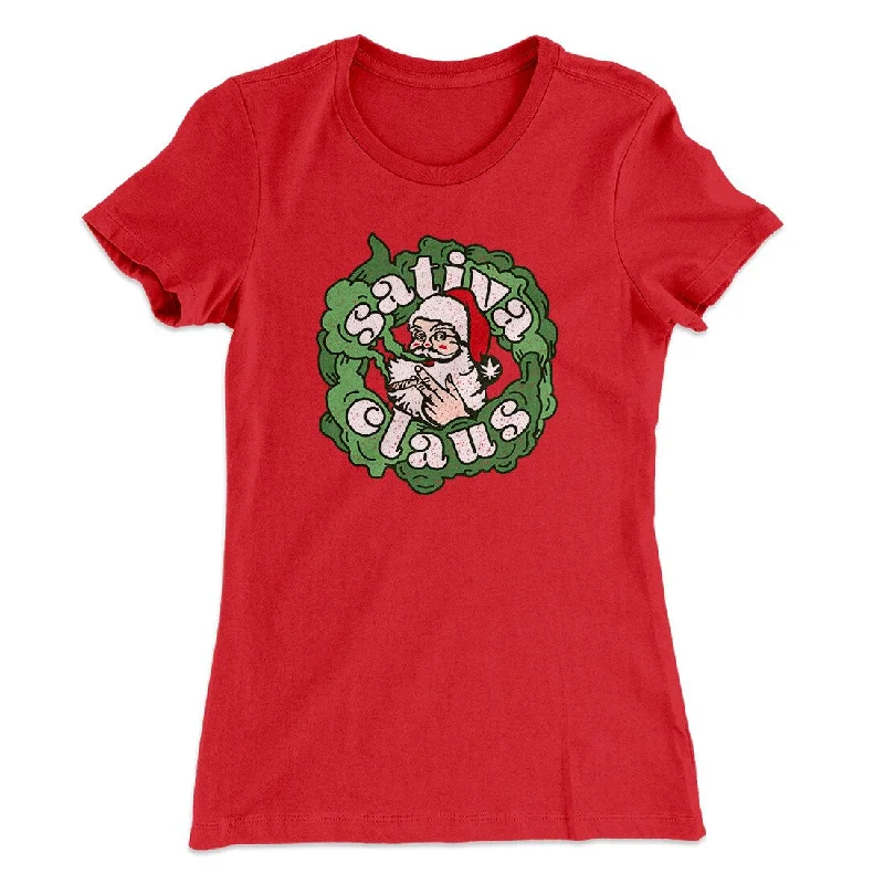 Affordable sweatshirts for women-Sativa Claus Women's T-Shirt