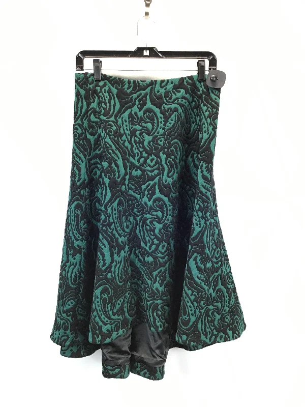 Elegant maxi dresses for evening wear-Skirt Maxi By Catherine Malandrino In Black & Green, Size: 8