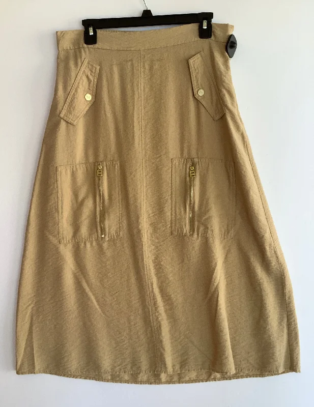 Casual shorts for summer outfits-Skirt Maxi By Dkny In Tan, Size: L