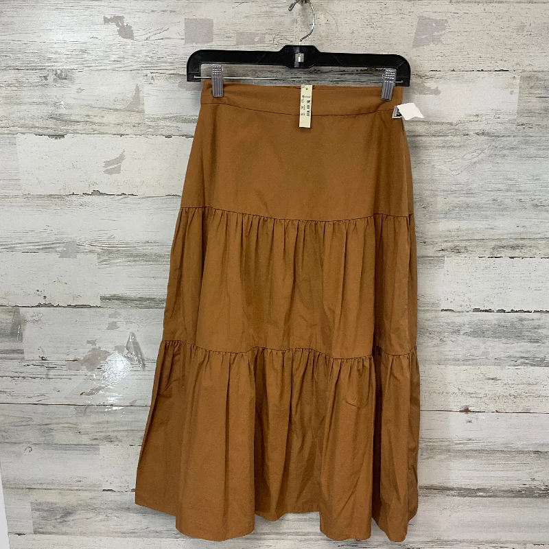 Vintage-inspired dresses for women-Skirt Midi By Madewell In Brown, Size: 4