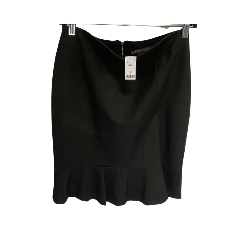 Comfortable hoodies for women-Skirt Midi By White House Black Market In Black, Size: 6