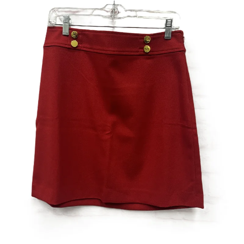 Trendy cargo pants for women-Skirt Mini & Short By Loft In Red, Size: 6