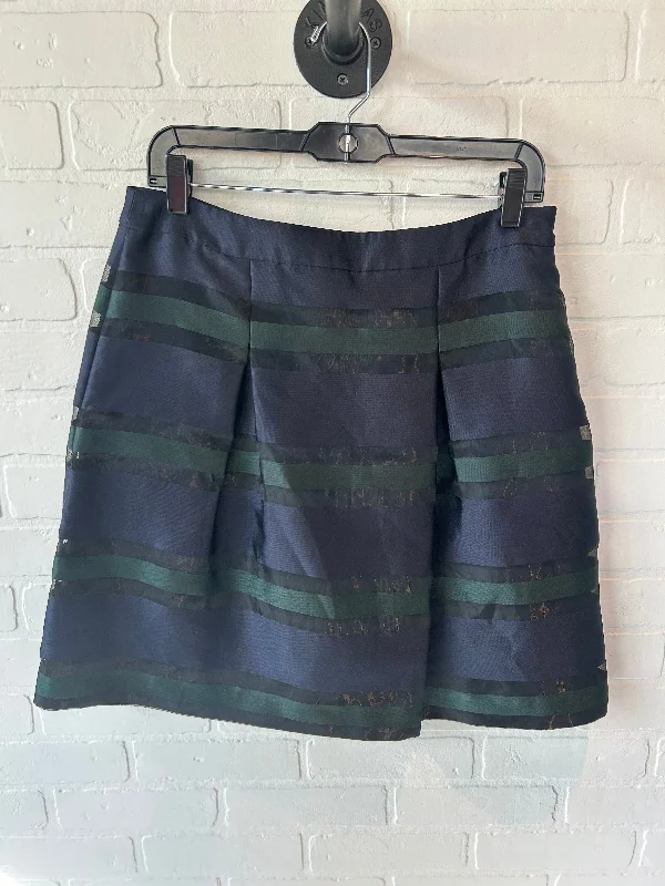 Chic off-shoulder dresses for women-Skirt Mini & Short By Talbots In Blue & Green, Size: 10p