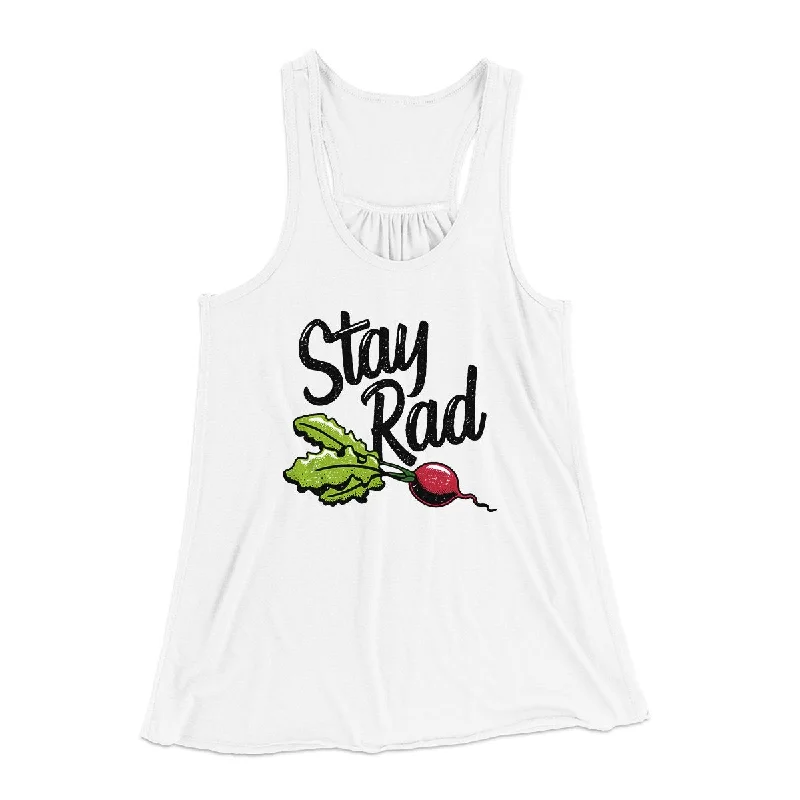 Boho floral tops for women-Stay Rad Women's Flowey Tank Top