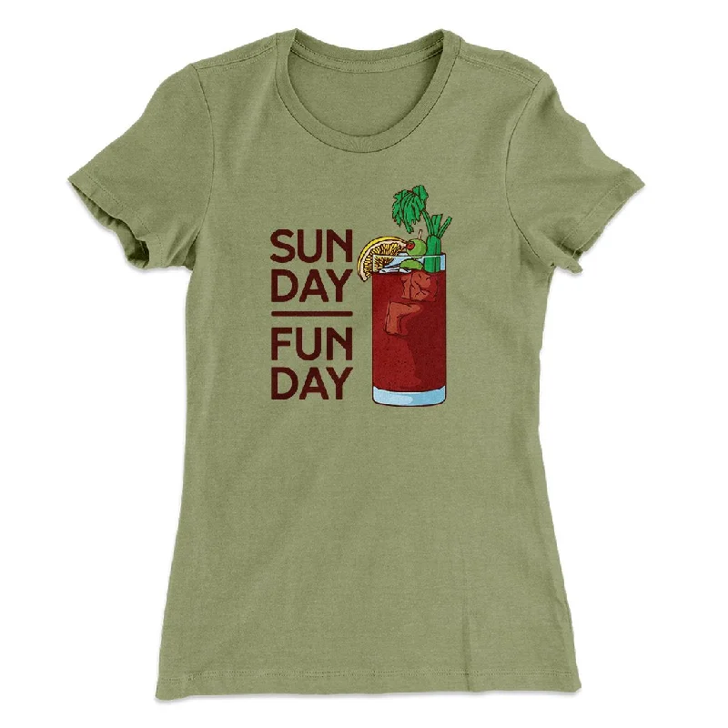 Affordable winter coats for women-Sunday Funday Women's T-Shirt