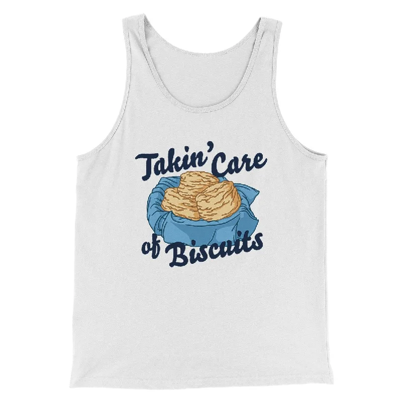 Lightweight summer jackets for women-Taking Care of Biscuits Funny Men/Unisex Tank Top