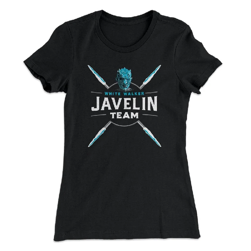 Luxury silk blouses for women-White Walker Javelin Team Women's T-Shirt