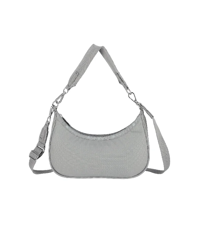 Structured leather bags for office use-Small Convertible Hobo