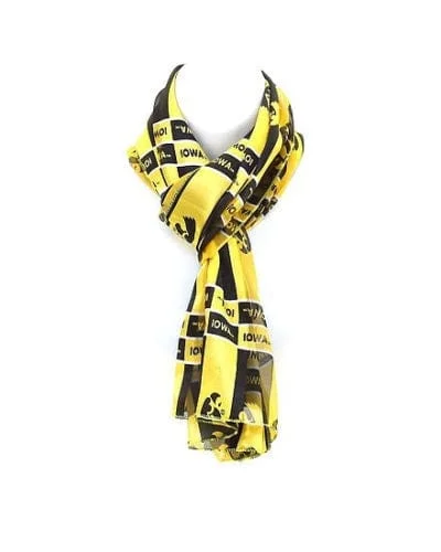 Chic hobo bags with metallic finish-641011351 Iowa University Hawkeyes Scarf