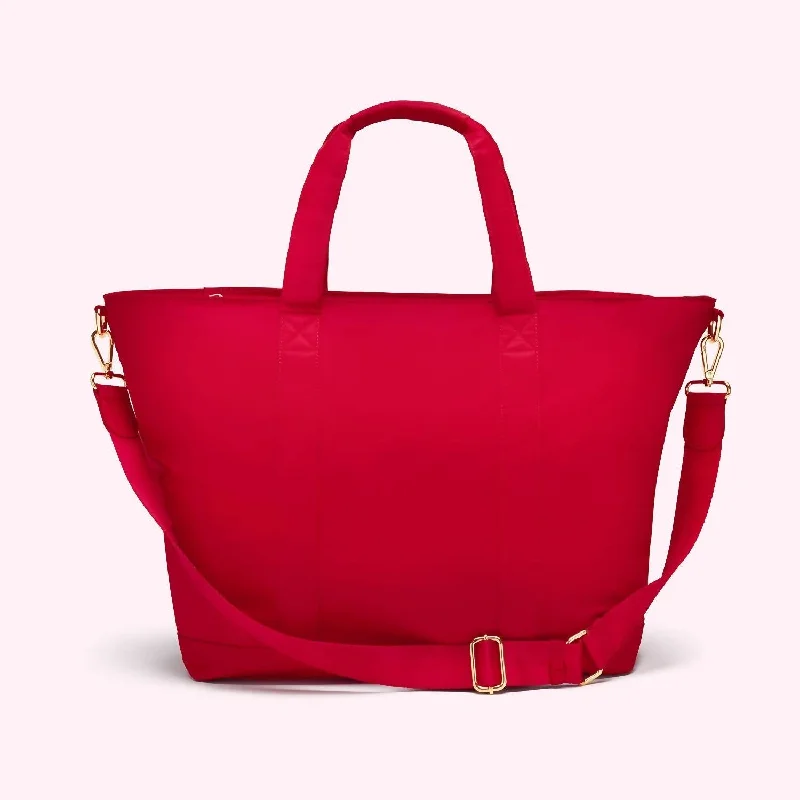 Vintage leather satchels for women-Classic Tote In Ruby