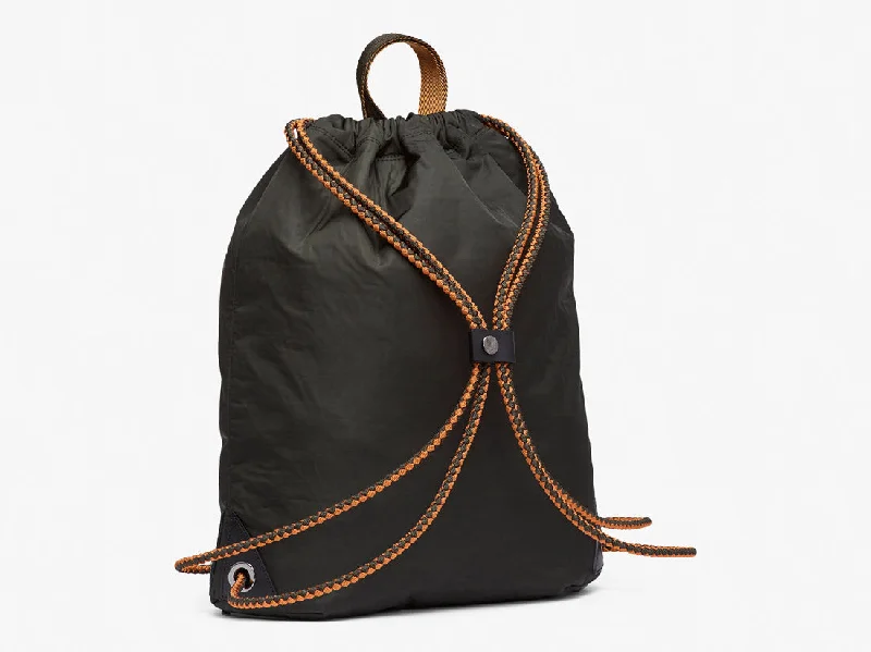 Oversized weekend bags for travel-Drawstring - Beluga/Black