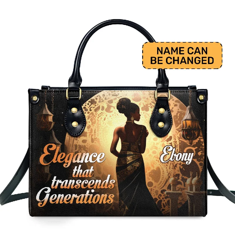 Designer top-handle bags for luxury-Elegance That Transcends Generations1 - Personalized Leather Handbag SB307a