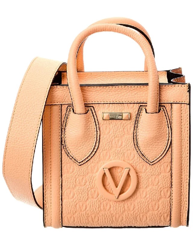 Small sling bags for everyday wear-Valentino by Mario Valentino Eva Dollaro Monogram Leather Tote