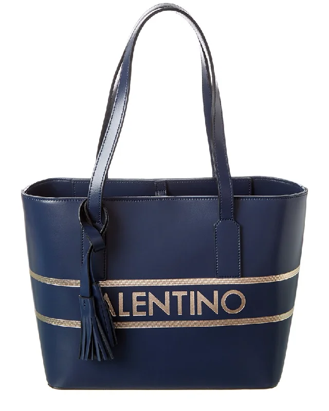 Small shoulder bags for evening wear-Valentino by Mario Valentino Prince Lavoro Leather Tote