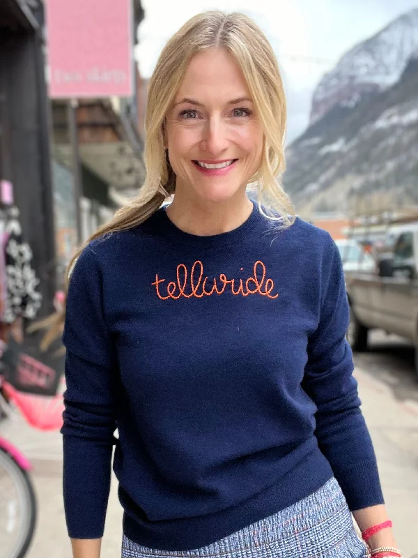 Trendy plaid shirts for women-LF "Telluride" Crewneck