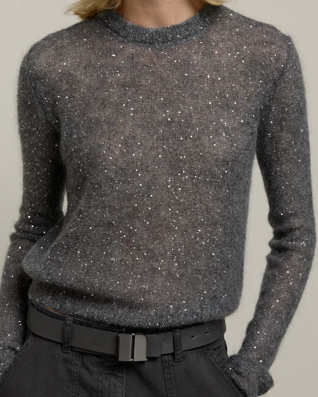 Lightweight summer jackets for women-Nude Sparkle Sweater