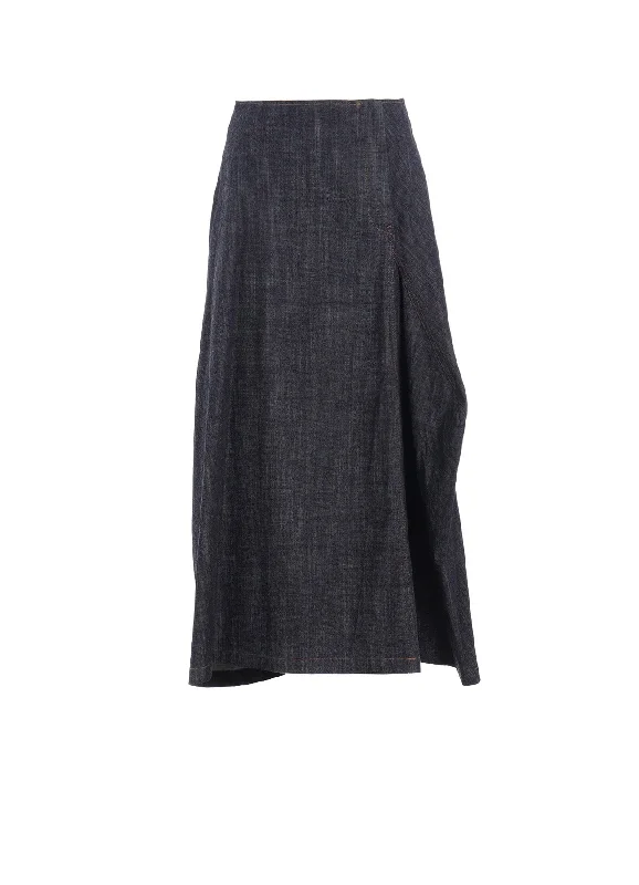 High-quality leggings for gym wear-【12/13 12:00(JST) Release】8OZ DENIM PANEL TUCKED FLARE SKIRT